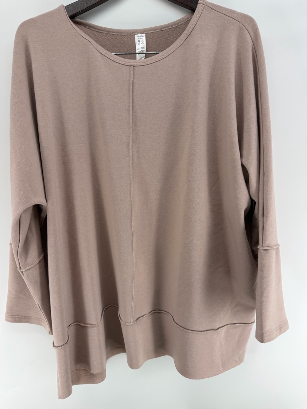SPANX Air Essentials Crew Sweatshirt in Taupe